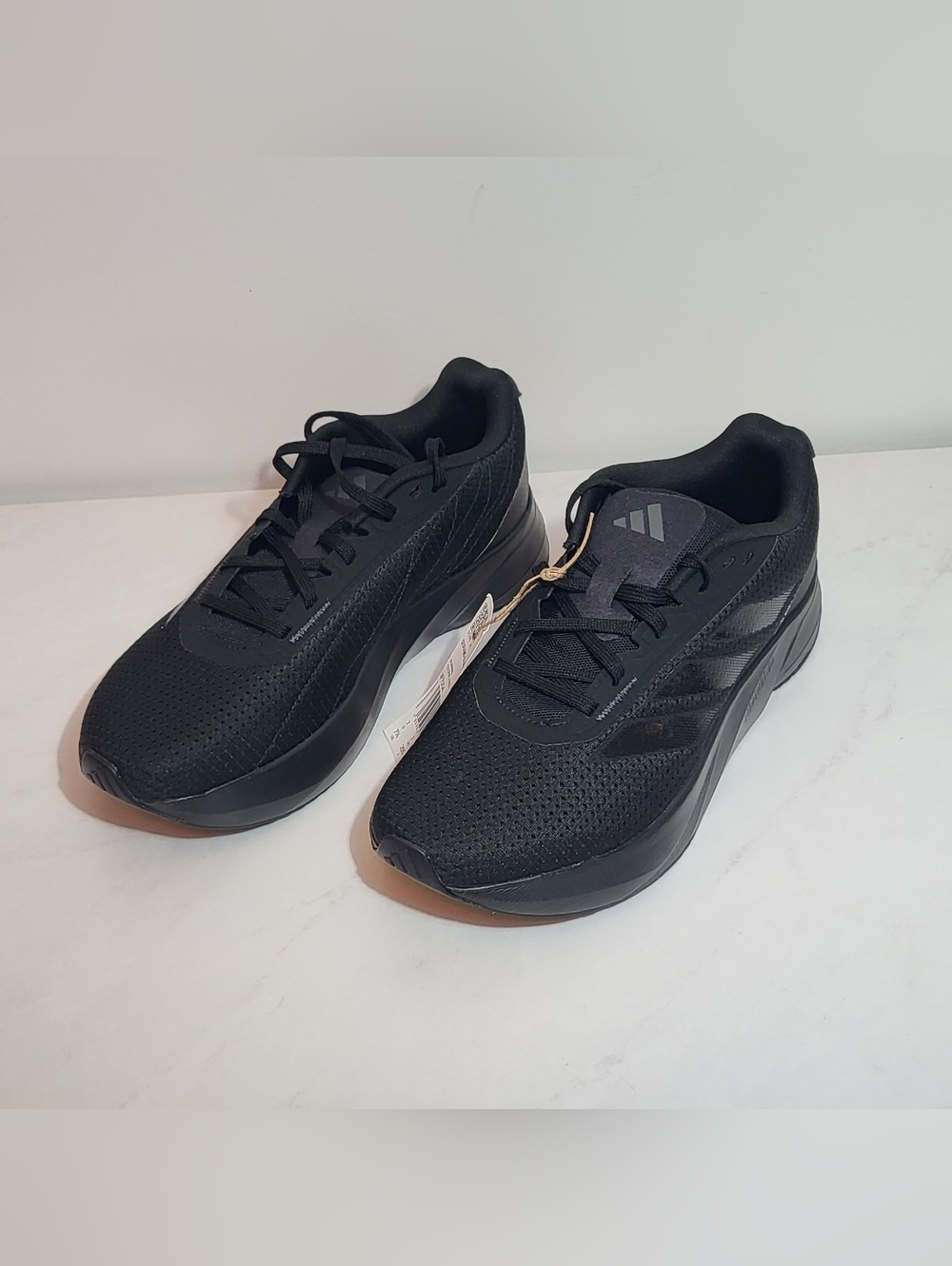 Adidas Duramo SL Wide Triple Black Running Pied Size 7.5 Men Sneaker Shoe